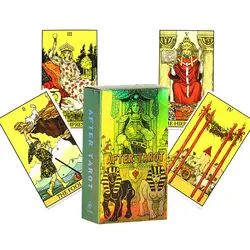 Tarot Oracle Tarot kartı sonra kader Divination Prophecy kart aile parti oyunu Tarot 78 kart güverte PDF kılavuzu