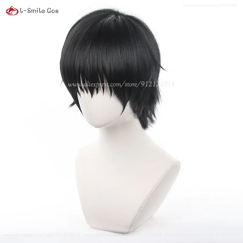 Anime Toji Fushiguro Toji Fushiguro Megumi parrucca Cosplay blu nero uomo parrucca soffice resistente al calore capelli sintetici parrucche di Halloween