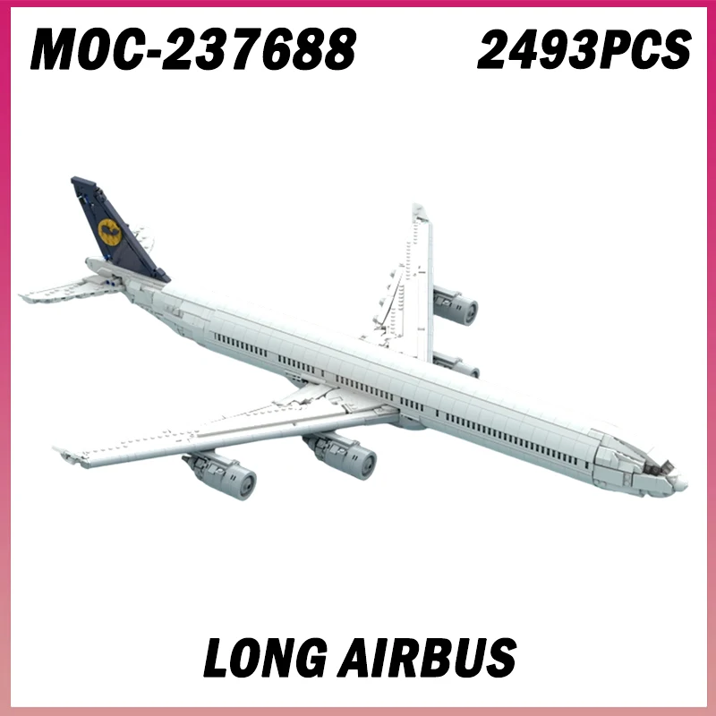 

2493PCS MOC-237688 Big Airplane Building Block Model Set DIY Toy Christmas Birthday Gift Boys Adult Custom Desktop Ornament