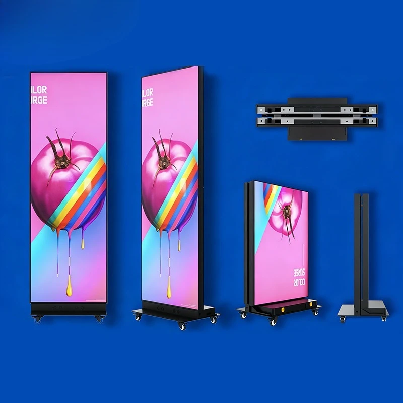 LED Display Screen for Indoor Use Portable Folding Advertising Display for Exhibitions and Promotions with Pixel Pitch P1.2