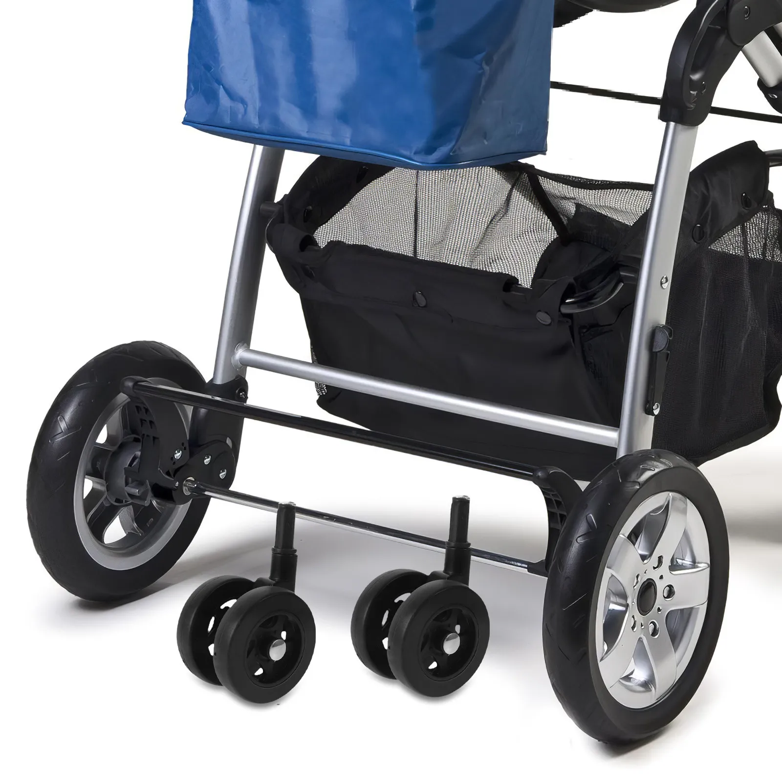 4Pcs Baby Walker Replacement Wheels Black Casters Detachable Universal Toddler Stroller Smooth Quiet Mobility