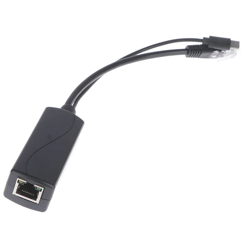 TYPE-c poe الفاصل usb 48 فولت إلى 5 فولت الطاقة عبر إيثرنت 802.3af للتوت