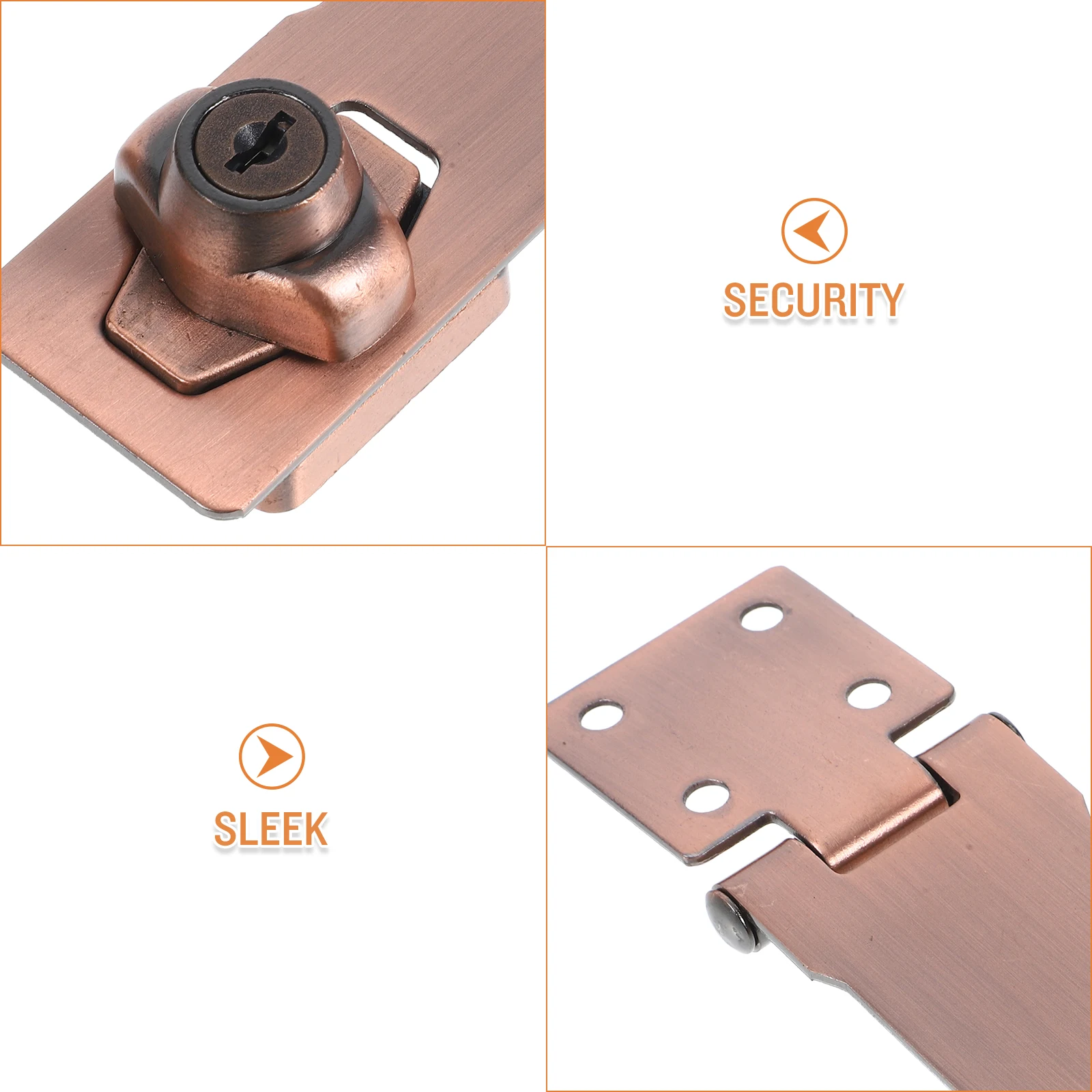 Cabinet Door Lock Clasp Hasp Latch Suitcase Stainless Steel Hardware Fitting Buckle Heavy-duty