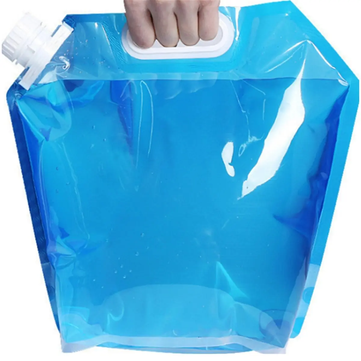T22C Foldable Water Container with Tap for Camping, Portable Water Storage Solution, 5L and 10L