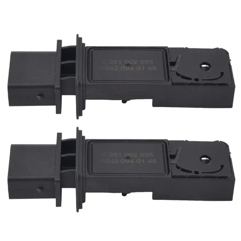 

A03E-2Piece Car Mass Air Flow Sensor Car Accessories Black Fit For Benz E320 E350 GL320 ML350 R350