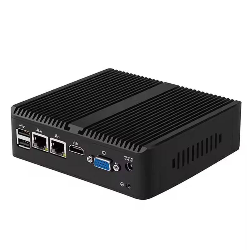 Mini host industrial computador industrial 074 quad-core j6412 rede dupla corda n100 micro 256g embutido