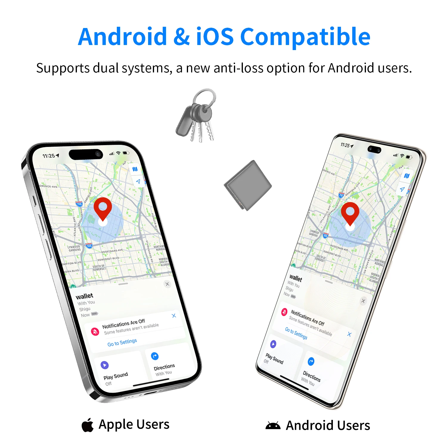 Smart Tracker via Google's Find Hub App Google Certified Tag for Android Finder Support Samsung Pixel Xiaomi VIVO Overseas