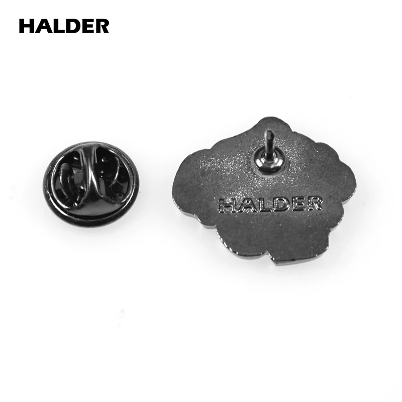 HALDER Cabbage Pig Frog Swan Flower Dung Cartoon Metal Brooches Lapel Pins backpack Clothes badge Jewelry Accessories Gift