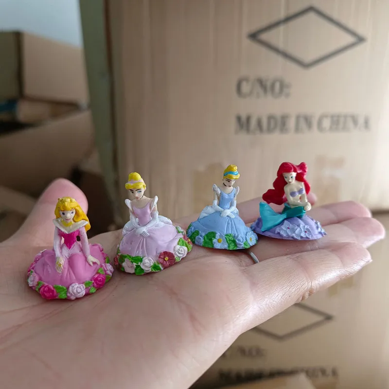 30PCS 3cm Various Disney princess ornaments DIY accessories cake decoration