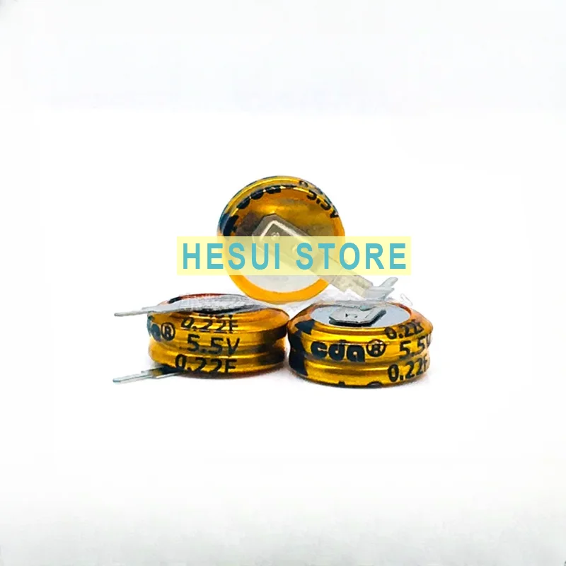 1/5/10 pz CB5R5224V-ZJP 0.22F/5.5V Super Farad condensatore V tipo piede verticale originale
