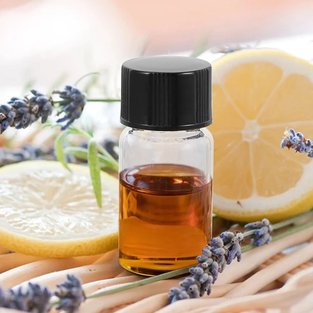 

30Pcs Glass Vials with Lids Transparent Bottles High Pressure Resistant Safe for Essential Oils Glass Vial with Lid