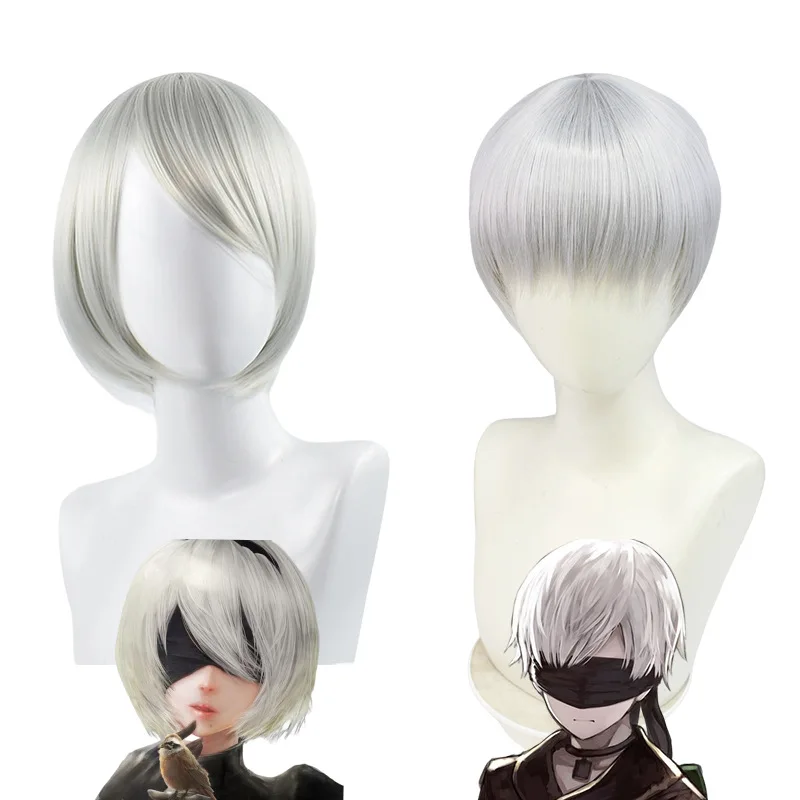 

Silver Gray Wig Silver White Short Hair Cosplay Accessories Special Use