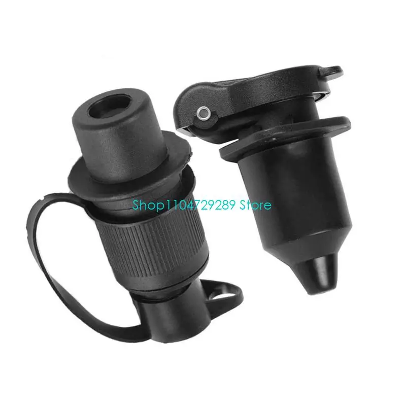 D8KE Universal 3 Pin 3 Trailer Electrical Socket Connector Designed For Electrical Caravans Truck Smooth Power Transfer