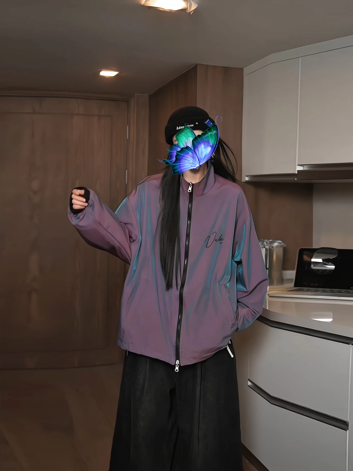 

Двусторонняя мужская куртка с воротником-стойкой в американском стиле, осенне-зимняя, градиентная, ветрозащитная, парная бейсбольная куртка