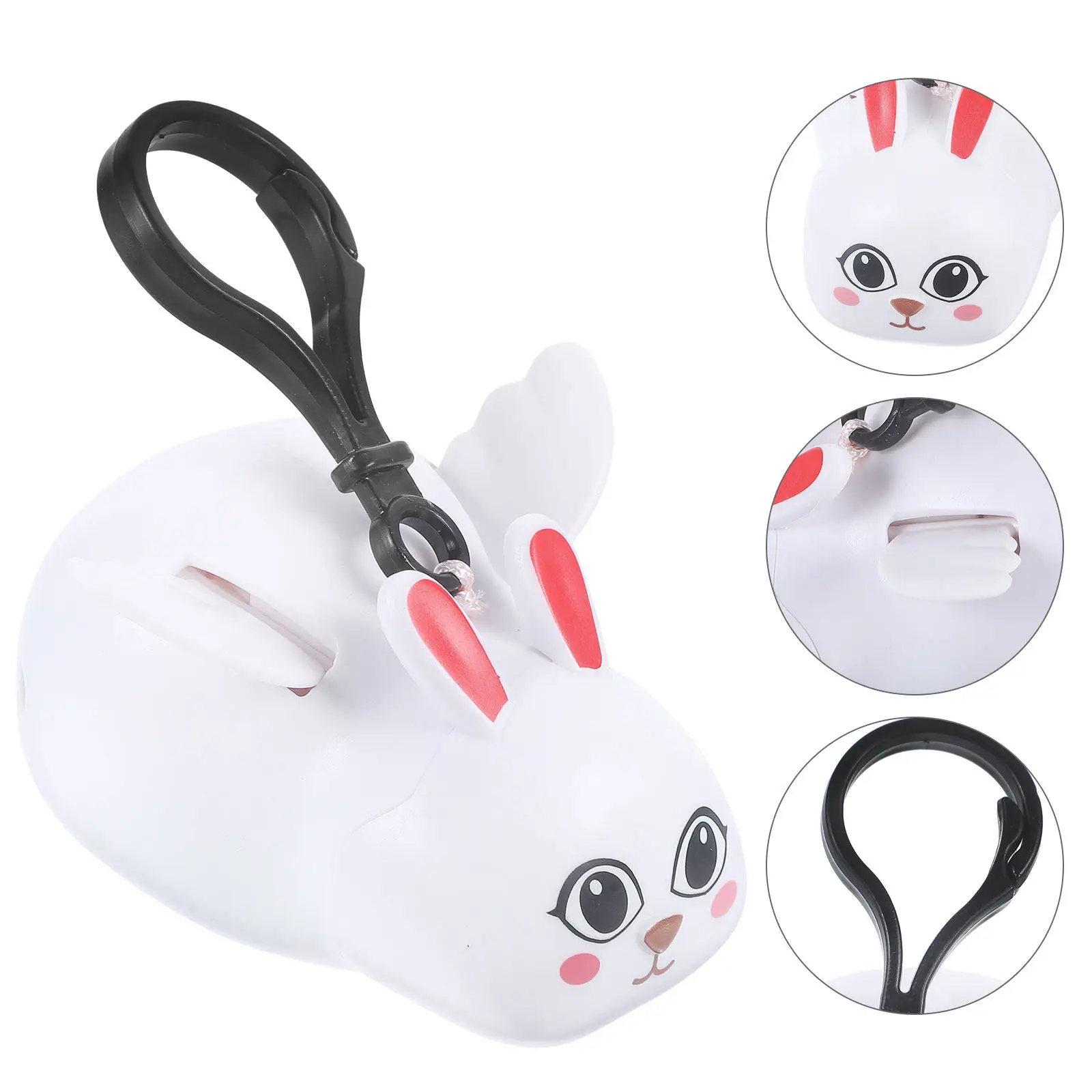 

Wing Rabbit Keychain Cute Decorative Bag Pendant Car Key Ring Desktop Ornament for Birthday Valentine Christmas Gift Lovely
