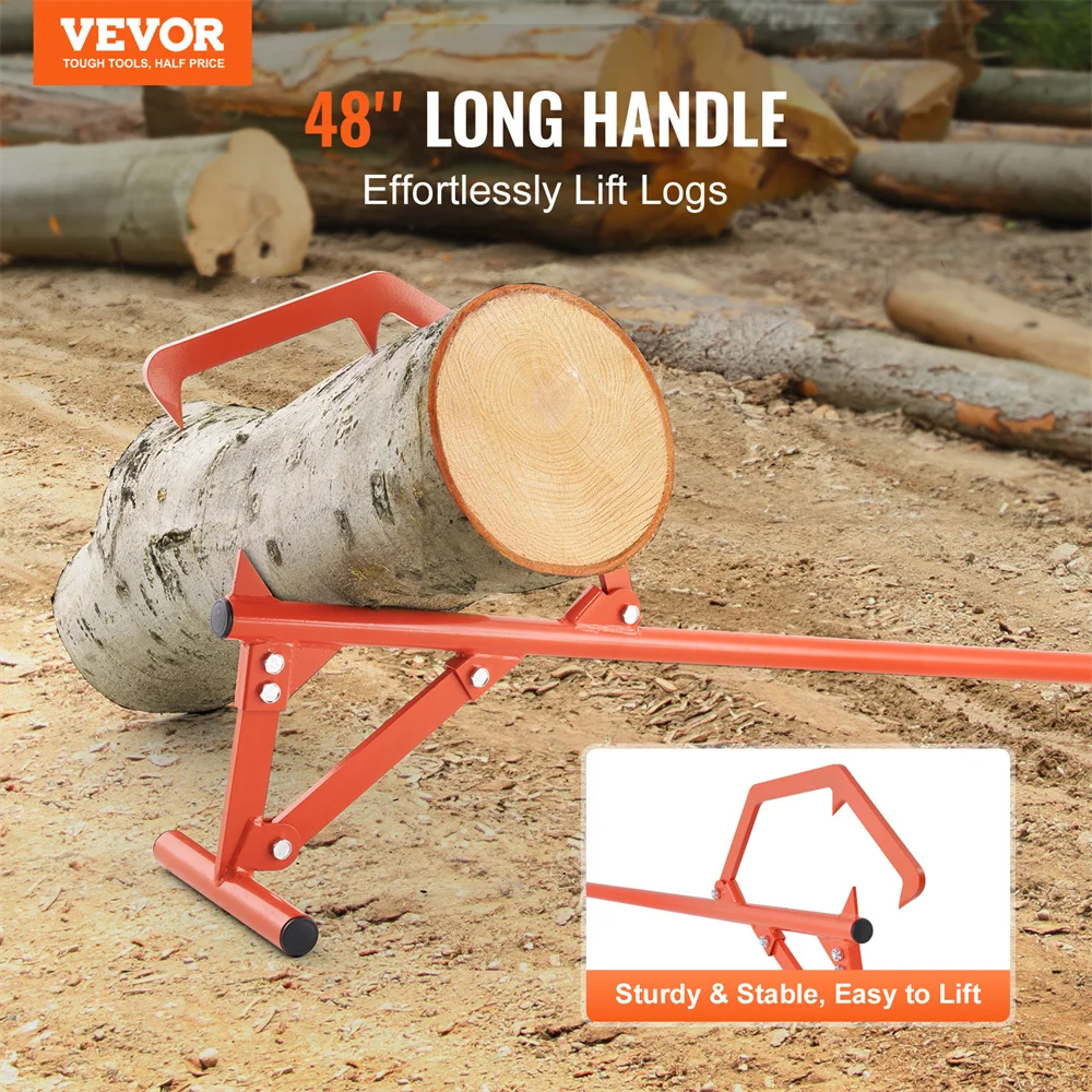 

Timberjack 46.5 In Heavy Duty Log Lifter For Max 25in Dia Logs Rolling