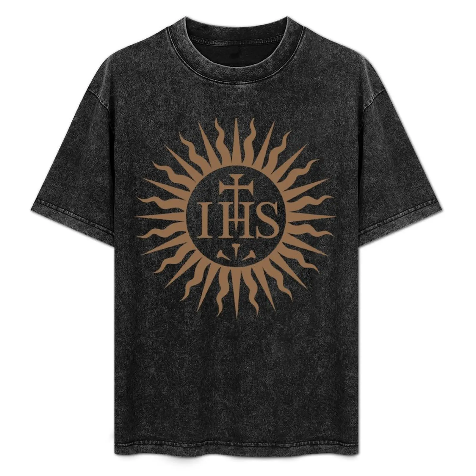 

IHS Christogram: Jesus (ΙΗΣΟΥΣ) 1 T-Shirt t shirts with prints man t shirt cotton high quality T-Shirt