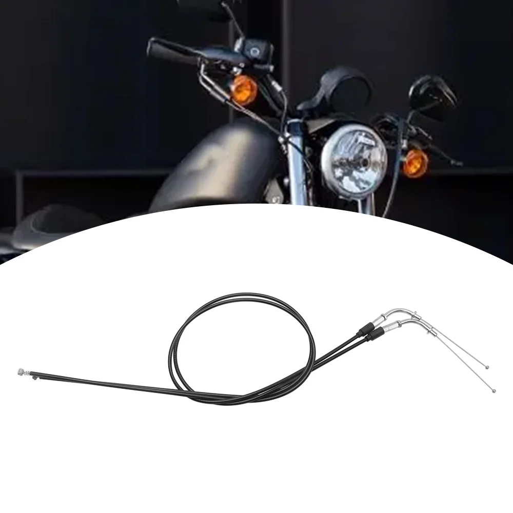 Motorcycle Throttle Cable 110CM Steel Wire Black Accessories Fit For Harley Sportster 1200 Forty-Eight Anniversary XL1200X  2018