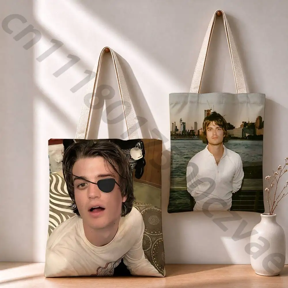 J-Joe S-Steve K-Keery Reusable Fashionable Backpack Multifunctional Handbag Canvas Shopping Bag
