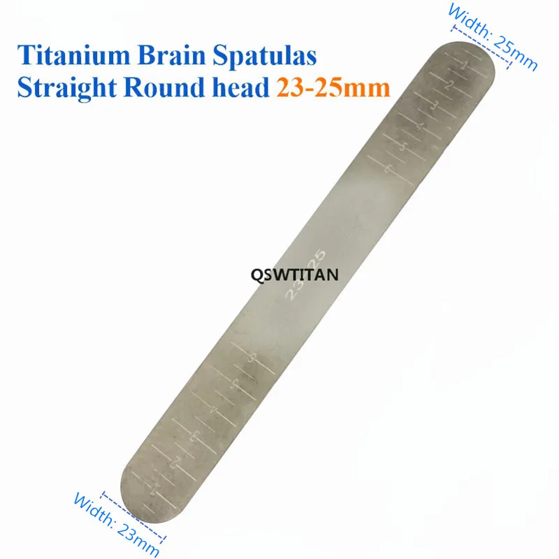 สมองกดแผ่น Spatulas ไทเทเนียม Extracranial กดแผ่นศัลยกรรมเครื่องมือผ่าตัด