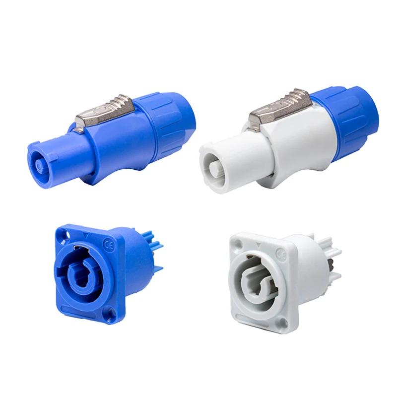 1PCS Powercon Connector Male Plug 3 Pin Speaker Plug 3 Pin Male Power Connector 20A 250V AC Power Plug Adapter