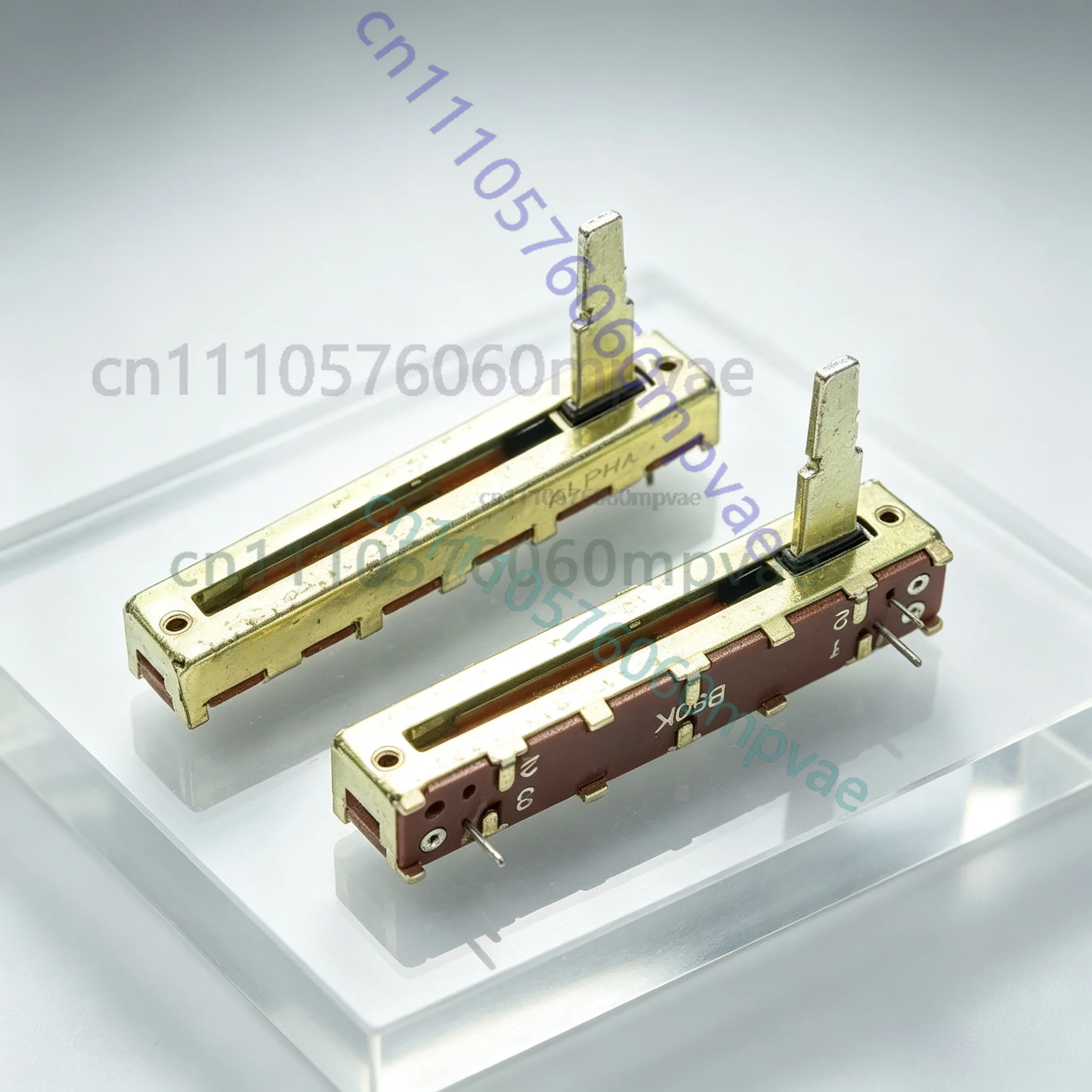 10Pcs FOR Taiwan Alpha 45mm B50K Single-contact 3Pin Straight Slide Potentiometer, Audio Mixer Light Control Fader B503