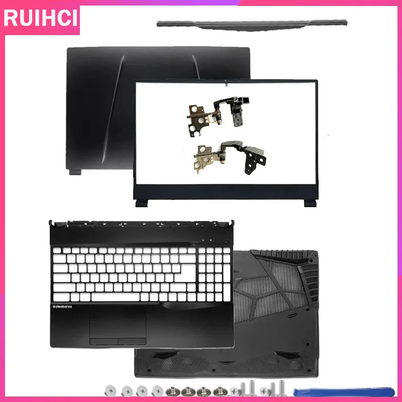 

For GL65 GP65 MS-16U1 MS-16U5 MS-16U7 New LCD Back Cover Front Bezel Palmrest Upper Top Case Bottom Hinges Cover 15.6"