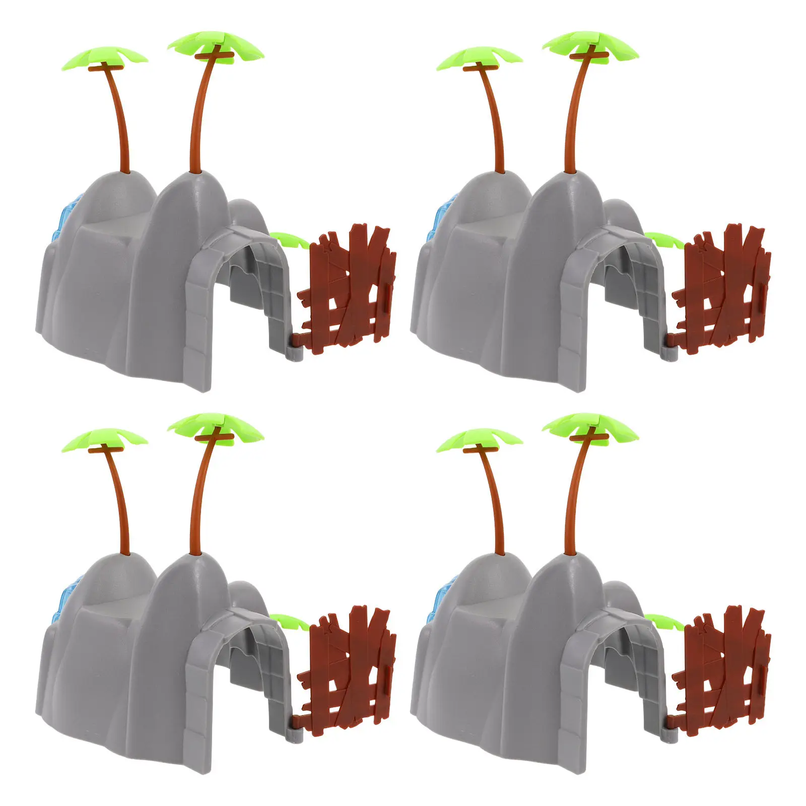 

4 шт. пластиковые опоры для железнодорожных мостов и путей, сменные аксессуары для детских железнодорожных наборов, расширение железнодорожной магистрали