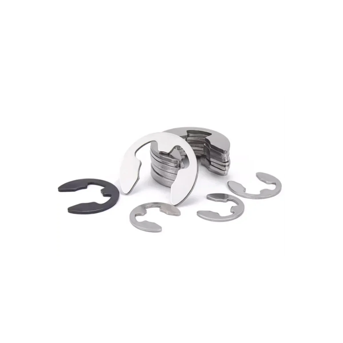 304 Stainless Steel Open Buckle / Snap Ring / E-Shaped Retaining Ring M1.2M2.5M3M4M5M6M8M10M15