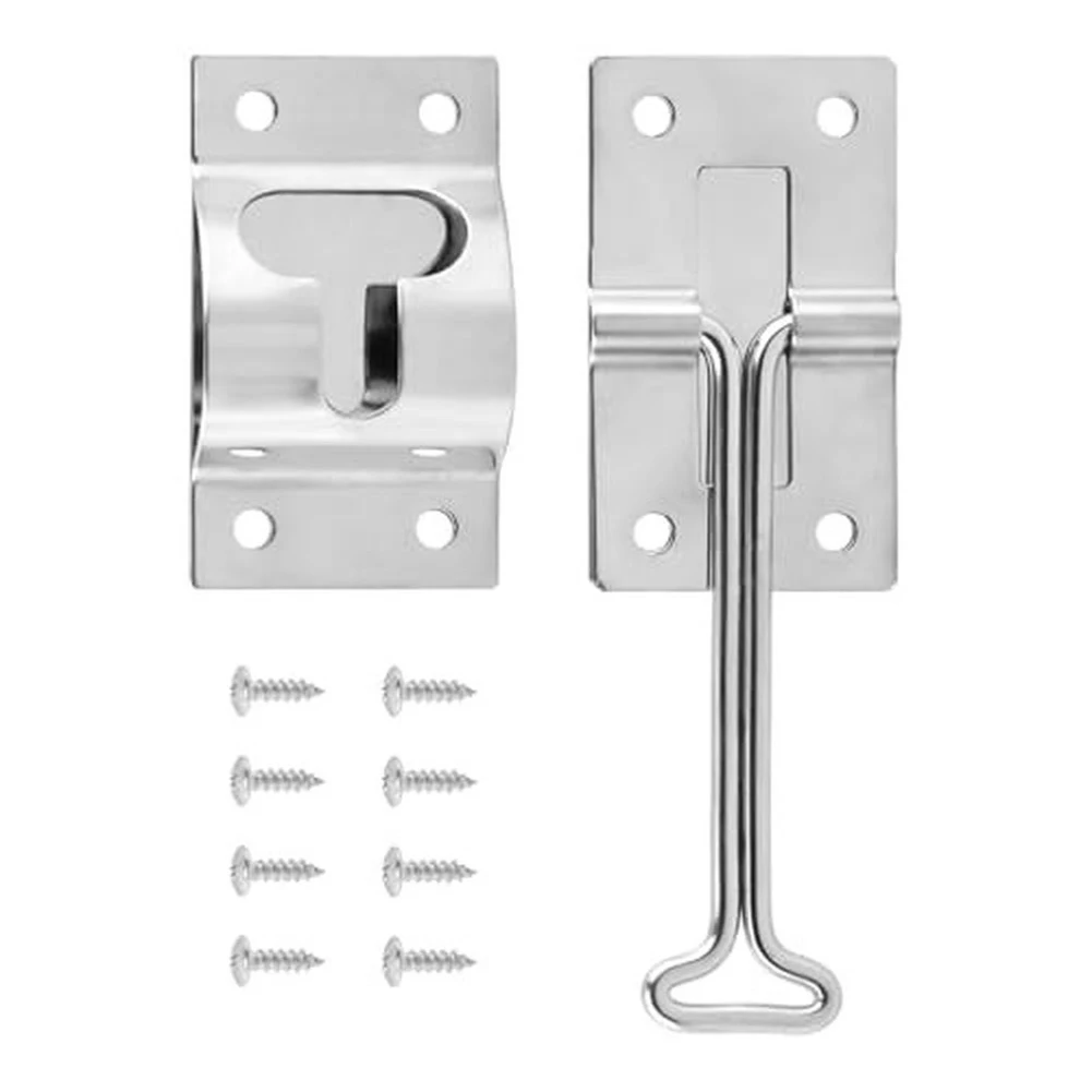 

RV Door Holder RV Door Holder Stainless Steel T Trailer Door Holder Catch For Cargo Trailers Camping Vehicle Trucks