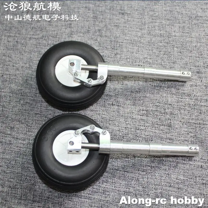 1 Pair 70 80 90 100 --160 170mm D5 Hole Main Damping Kneeling Landing Gear Suitable for 3-6kg DIY Model Jet EDF RC Plane Parts