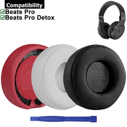 1 Pair Replacement Earpads Ear Pads Cushions Cups Memory Foam Repair Parts for Monster Beats by Dr. Dre Pro Detox Headphones