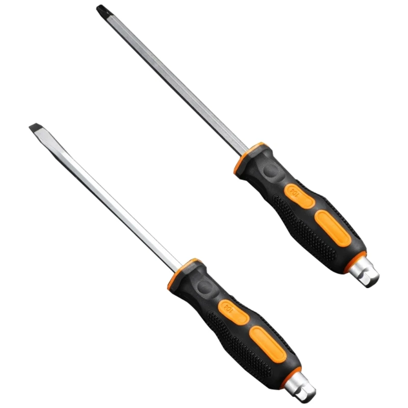 2Pieces Antislip Tip Screwdriver Set for Stucked Screws Household Fixes