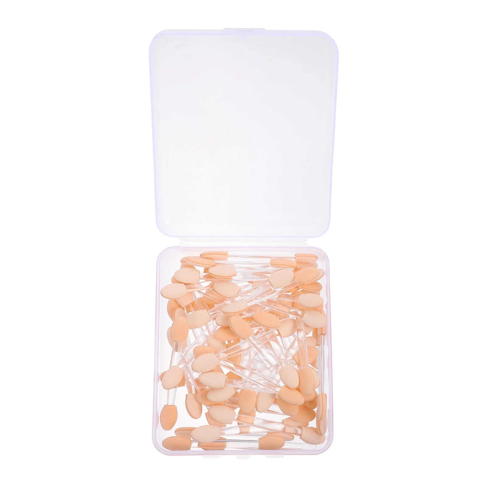 

50Pcs Eyeshadow Makeup Sticks Double Headed Plastic Applicators Smooth Firm for Delicate Eye Shadow Application Essential