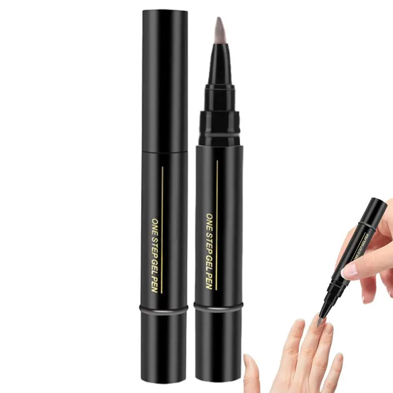 Nail Polish Pens Gel Art Quick Drying Pens Fast Dry Nail Color Pen Nail Varnish Pens Pure Color Gel Nail Polish Pen for Women