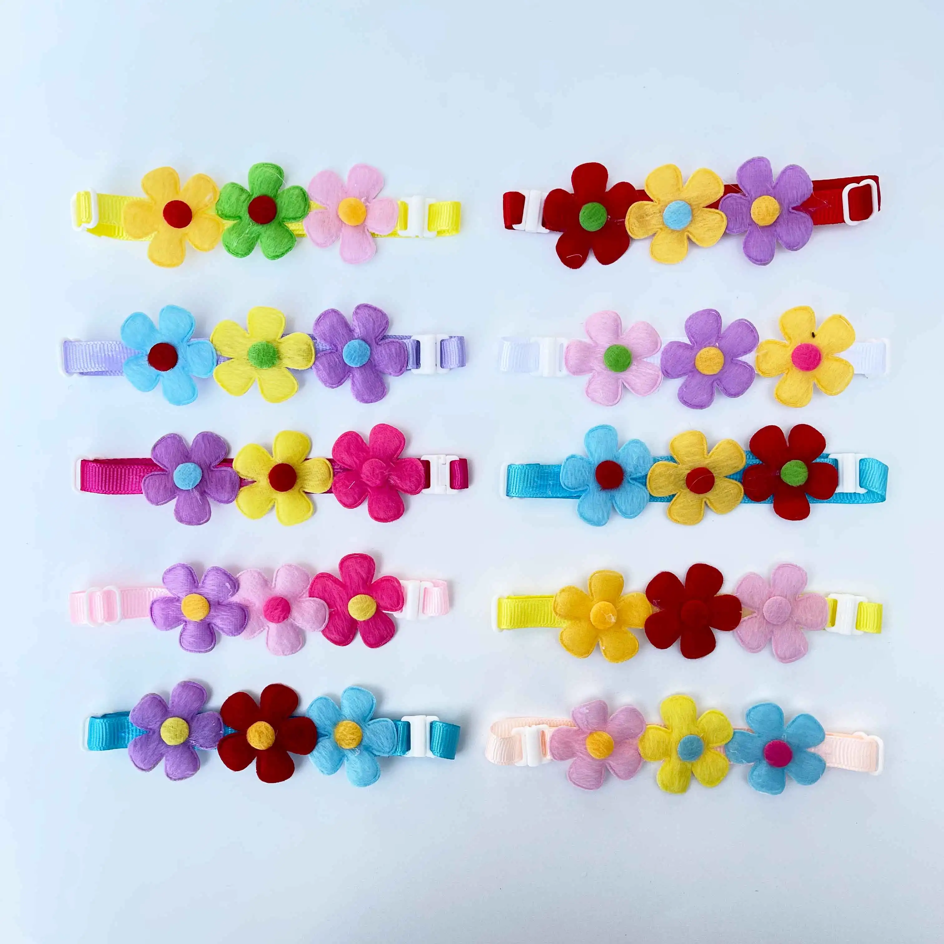 50/100 Pcs New Pets Dog Grooming Supplies Spring Flower Style Puppy Dog Collar Bow Ties Accessories Cute Dogs Bow Tie Necktie