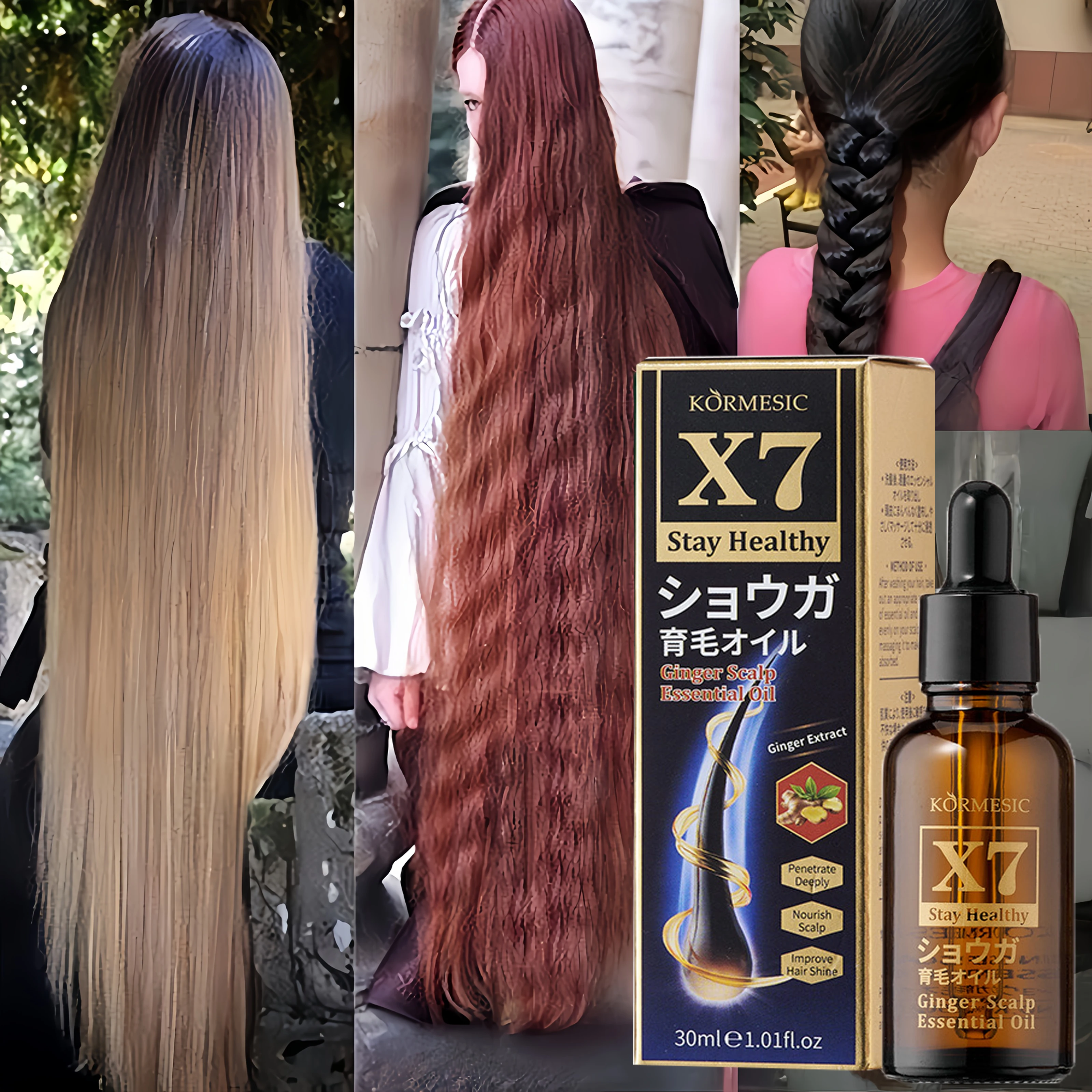 

Fast Ginger Hair Growth Serum Thicken Anti Loss Treatment Hair Regrowth Repair Nourish Damaged Hair Scalp Care Oil For Women Men