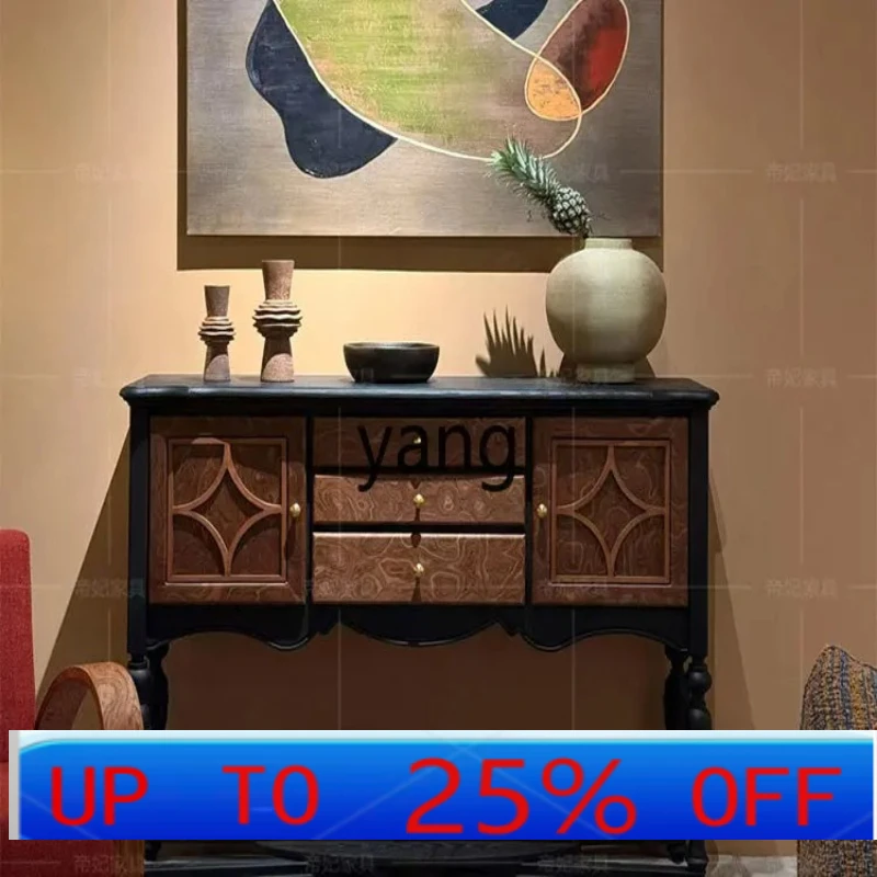 

LH French retro solid wood porch cabinet, living room against the wall, entrance hall cabinet, antique dining side cabinet