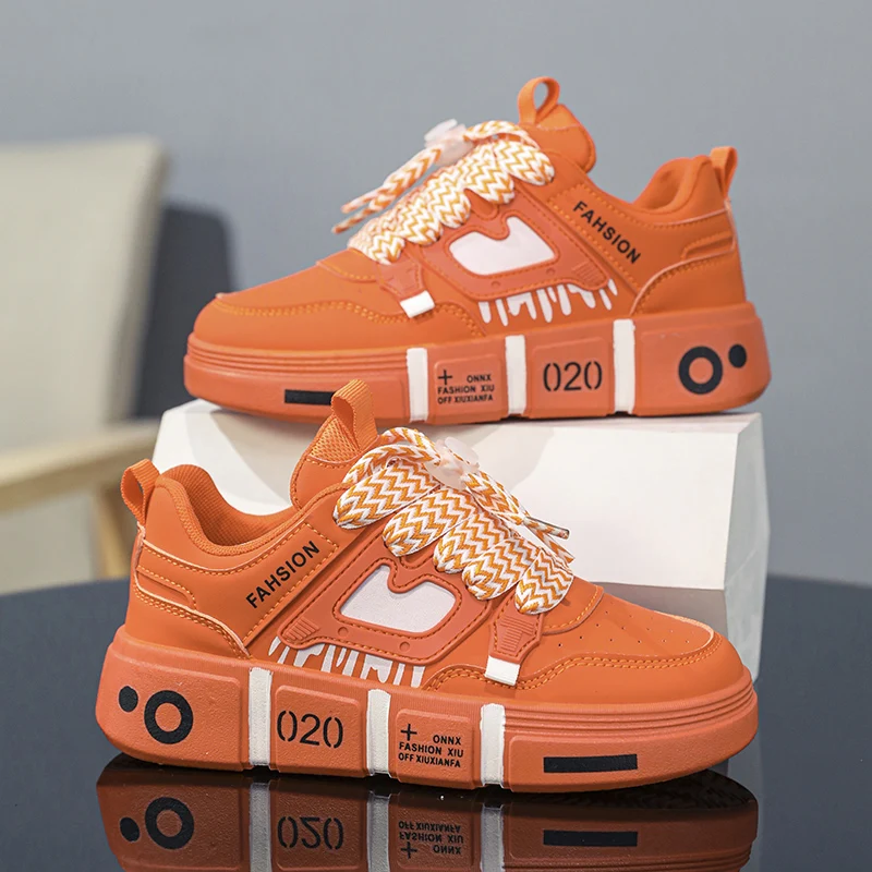 

New family Children's shoes Small white Student Children's shoes sports boys casual board