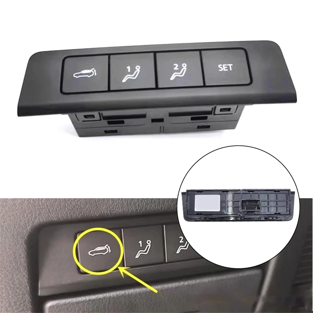 

DHB6-66180 Car Interior Trunk Switch Button Replacement for Mazda 3 BP 2019-2023 Inner Rear Tailgate Switch