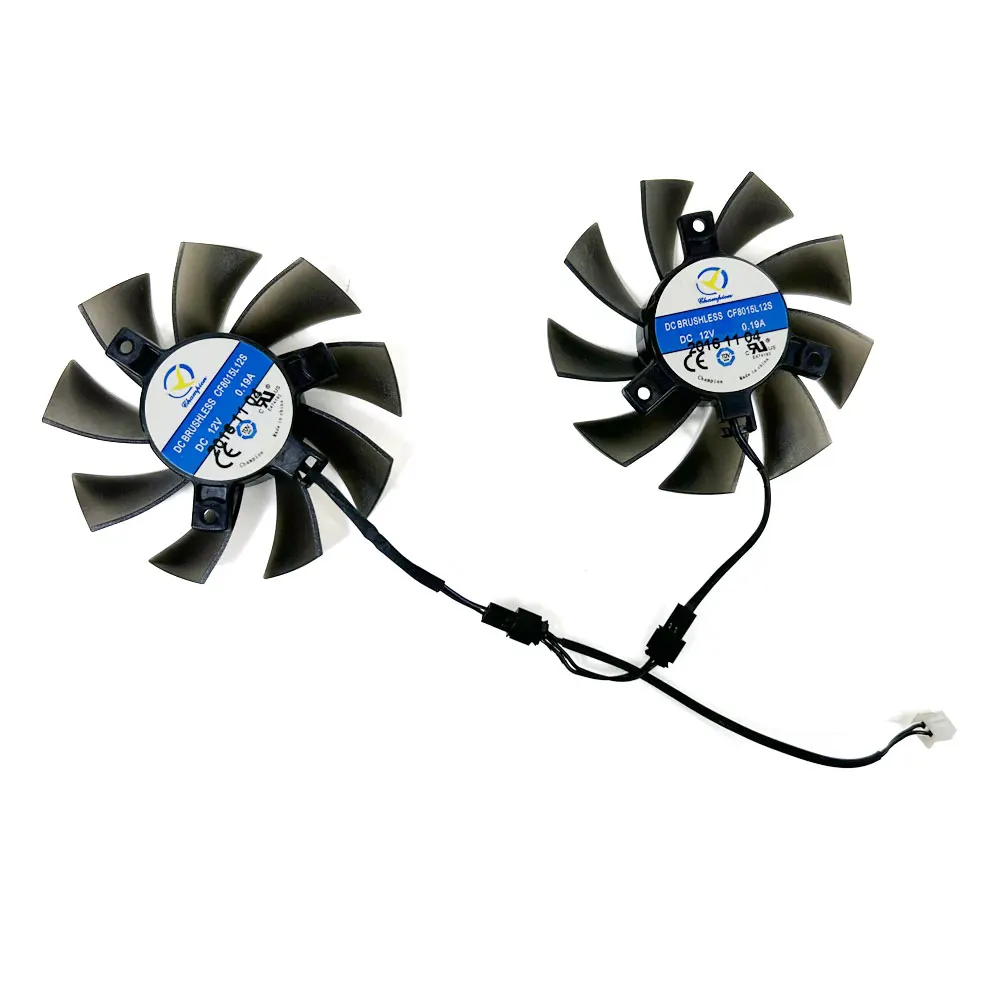 Cooling Fan For Inno3D GTX 1050Ti video card fan 75MM 2pin CF8015L12S 65MM CF-12815S GTX1050TI GPU FAN