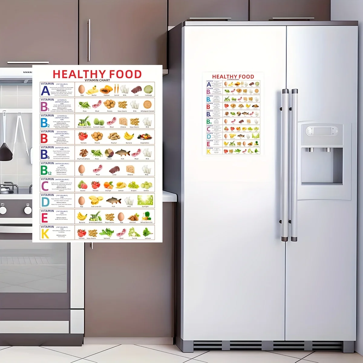 1 طاولة تغذية مغناطيسية صحية ومغذية، مناسبة للمطبخ والثلاجة وألواح غسالة الأطباق