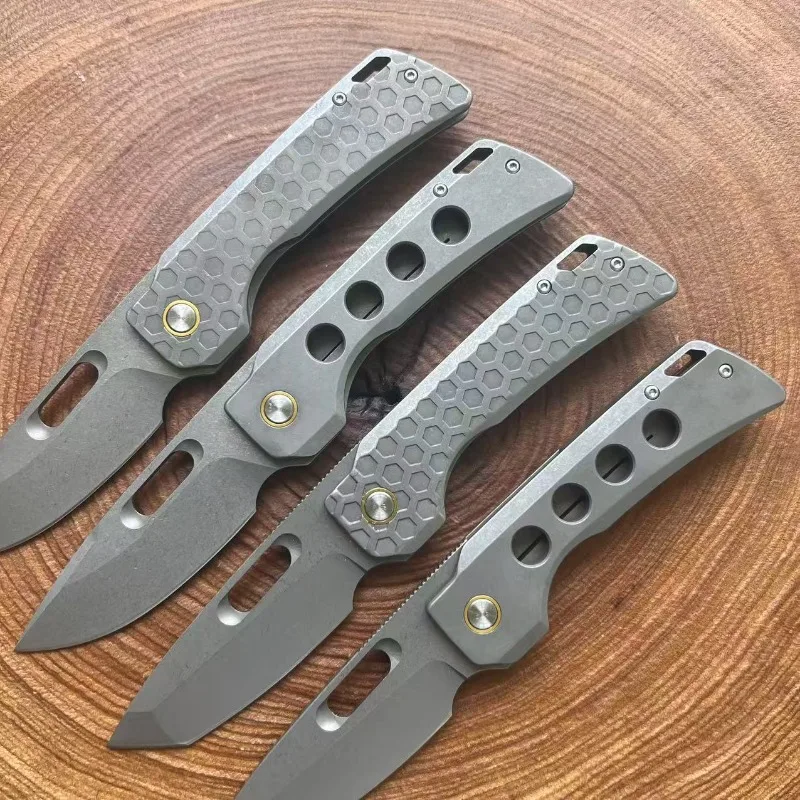 

High Hardness Portable Folding Camping Outdoor Pocket Knife Steel Handle Hunting Survival Tactical Utility Fruit Knives EDC Tool