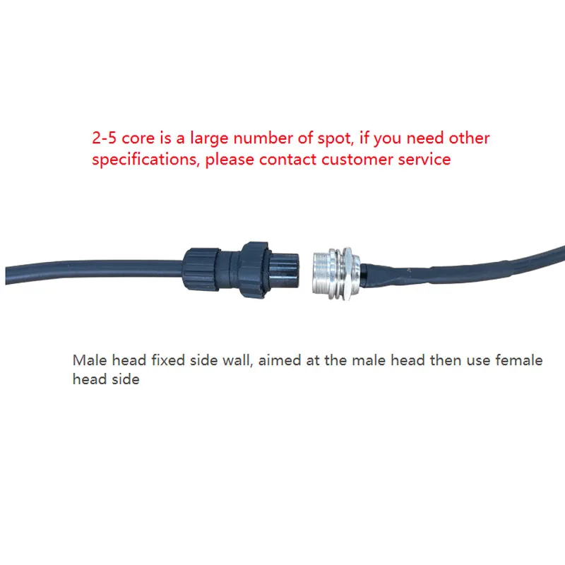 GX16 Aviation Connector 2/3/4/5/6/7/8/9/10 Pin IP68 Waterproof Panel Type Docking Back Nut Male&Female Plug/Socket