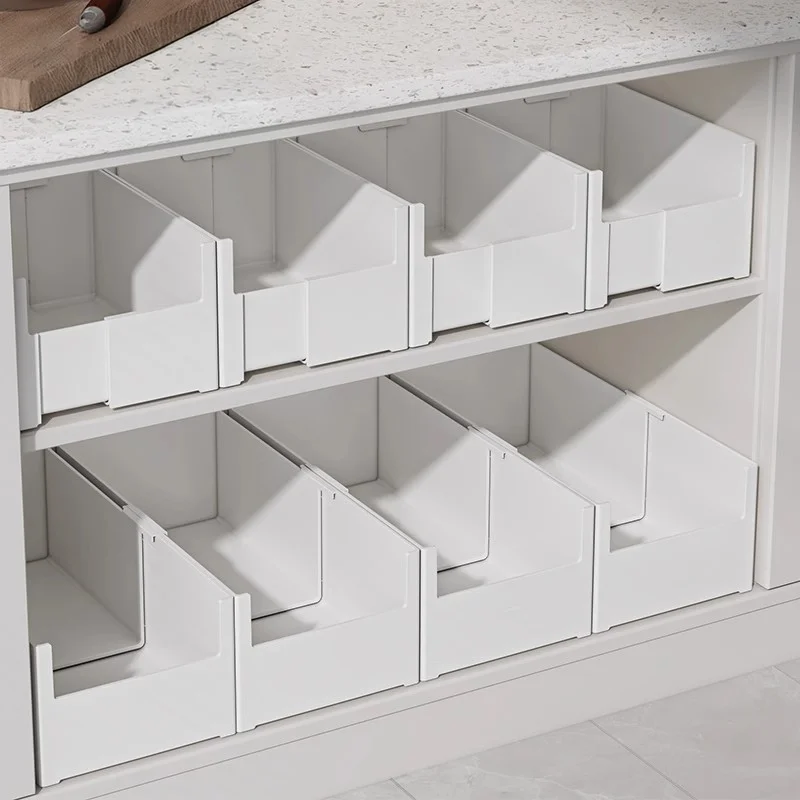 

Retractable storage box Deep cabinet Right angle storage Kitchen cabinet drawer Sundries sorting box