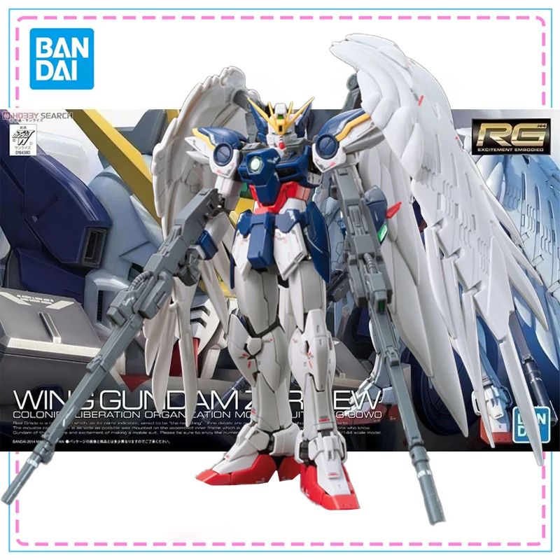 

Bandai RG 1/144 Wing Gundam Zero EW Collection Original Genuine Figure Gundam Model Kit Anime Figures Action Figure Model Toys