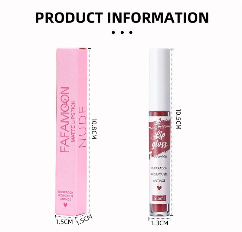 Rosaroter, mattierter, flüssiger Lippenstift, wasserfest, langlebig, feuchtigkeitsspendend, langlebiger Lippenstift, nicht klebender Lipgloss, koreanisches Make-up – Detail 22