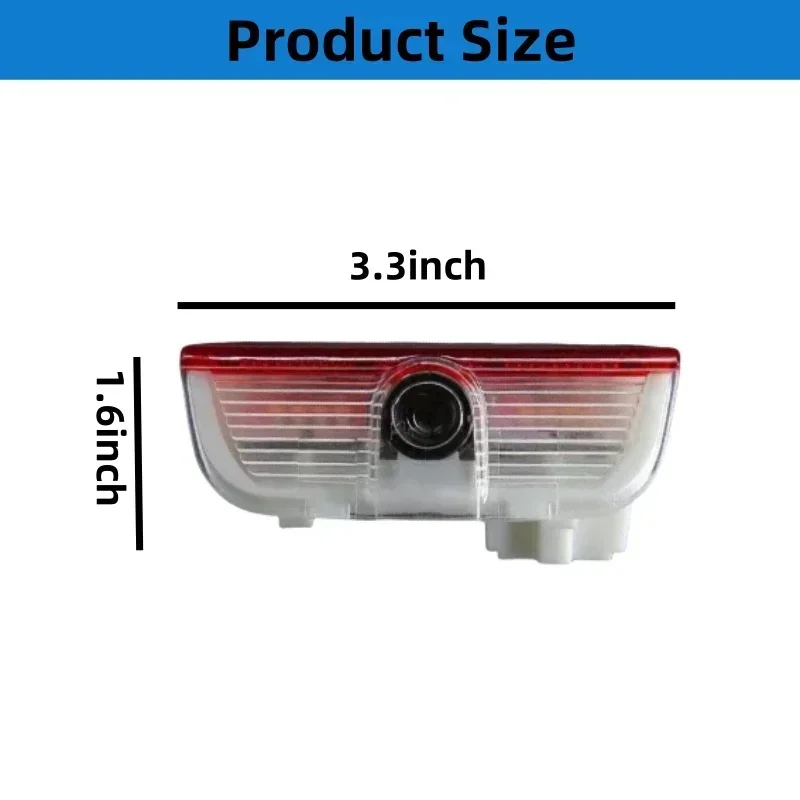 2Pcs LED Logo Projector Welcome Light For Skoda Superb 2 MK2 Superb 3 2009-2018 Wireless Puddle Light Door Ghost Shadow Lamp - view 4