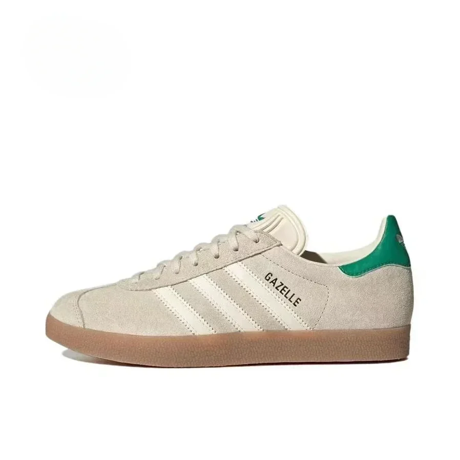 

Adidas Originals Gazelle Men and Women Skateboarding Shoes Non-slip Wear-resistant Low-top Skateboarding Shoes Beige