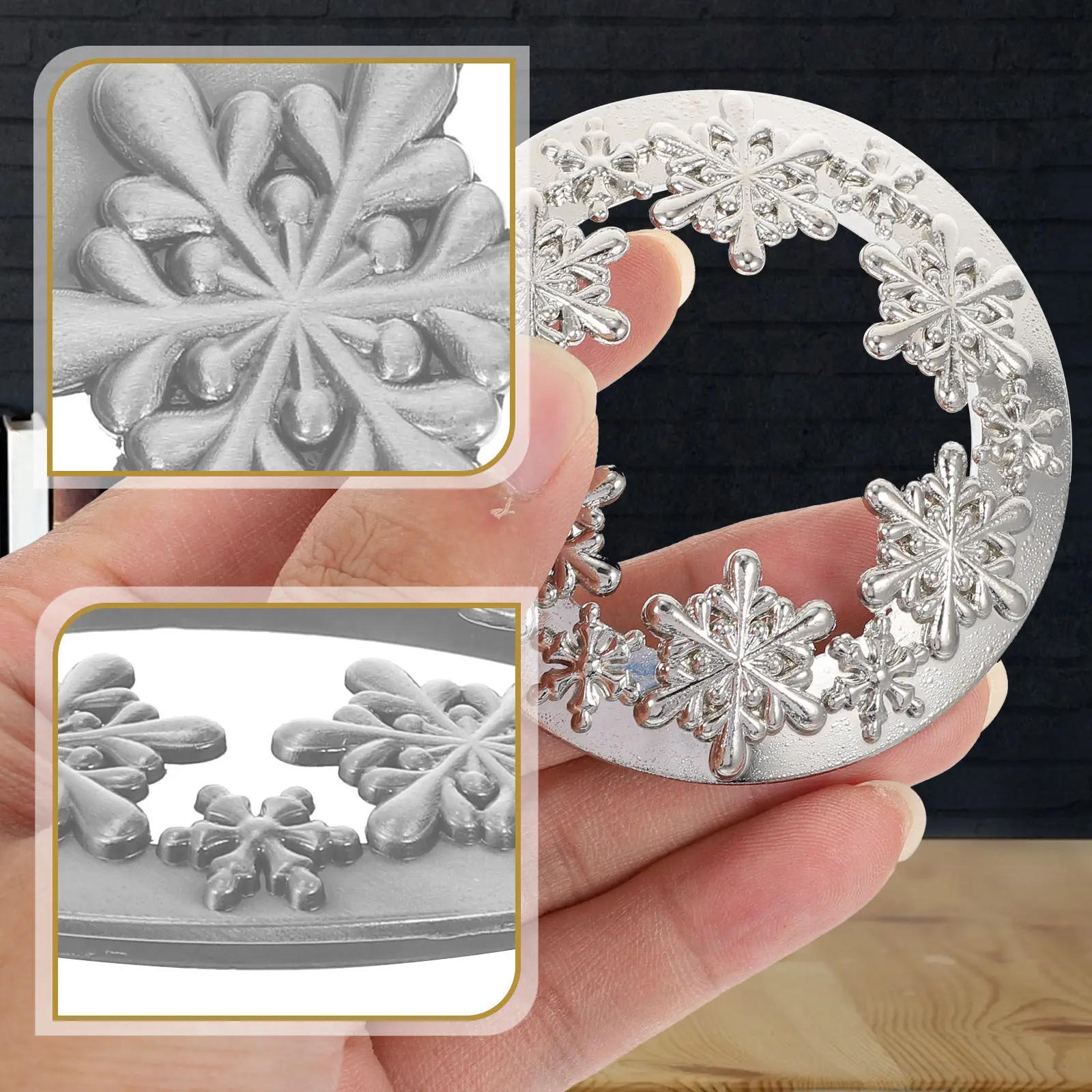 

1 шт. крышка для банки из цинкового сплава, 5,3-6,6 см, декоративная, для хранения ароматерапевтических средств, полая, с эффектом стабильного пламени